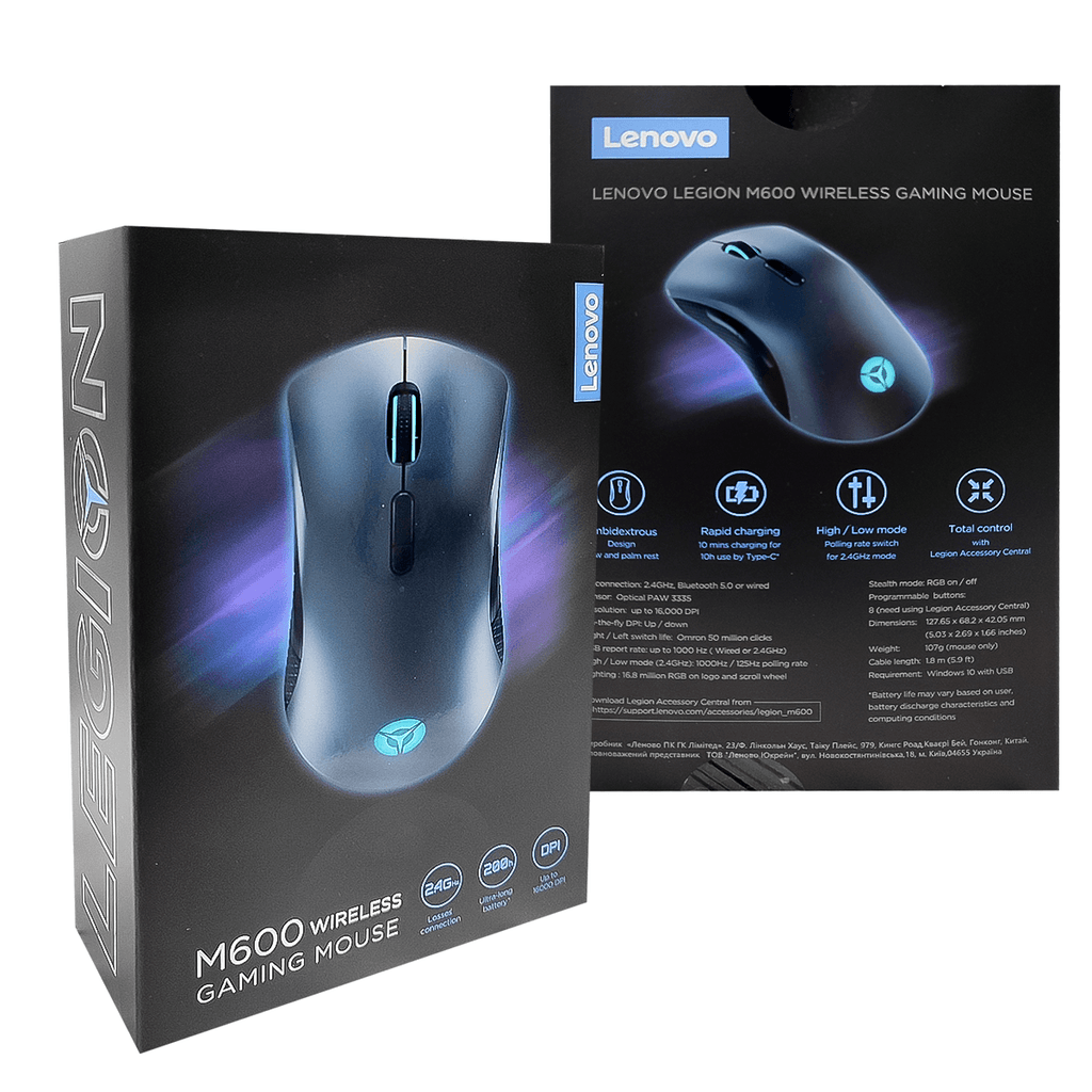 Lenovo Legion M600 Wireless Gaming Mouse (Black)