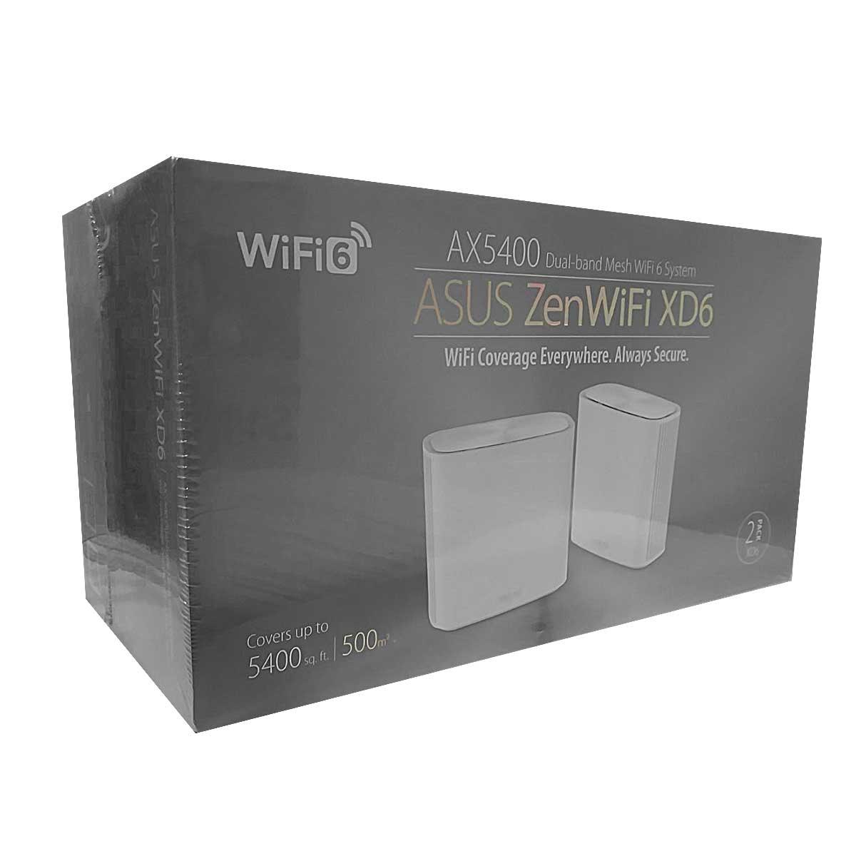 ASUS ZENWIFI XD6 AX5400 2-PACK DUAL-BAND MESH WIFI 6 ROUTER (WHITE) - DataBlitz