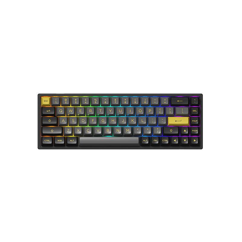 AKKO Black & Gold 3068B Plus Multi-Modes RGB Mechanical Keyboard (AKKO CS Jelly Purple) - DataBlitz