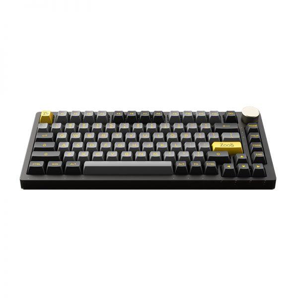 AKKO PC75B Plus V2 Black & Gold RGB Mechanical Keyboard (AKKO CS Crystal) - DataBlitz