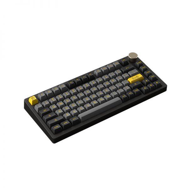 AKKO PC75B Plus V2 Black & Gold RGB Mechanical Keyboard (AKKO CS Crystal) - DataBlitz