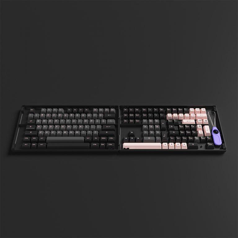 AKKO BLACK & PINK FULL KEYCAPS SET ASA 158 KEYS - DataBlitz