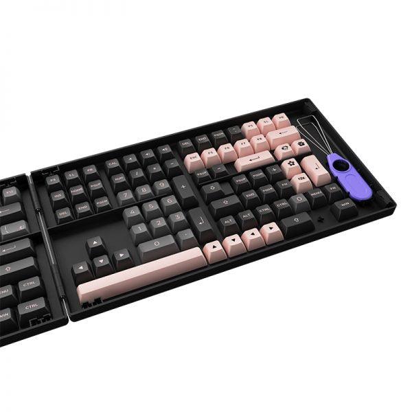 AKKO Black & Pink Hiragana Version PBT Keycaps Set ASA 158 Keys - DataBlitz
