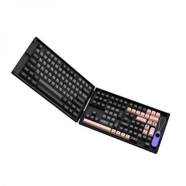 AKKO Black & Pink Hiragana Version PBT Keycaps Set ASA 158 Keys - DataBlitz