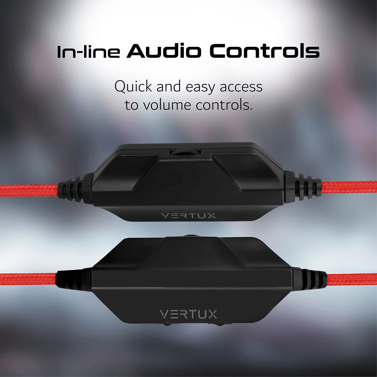 Vertux Blitz 7.1 Surround Sound Gaming Headphone Red - DataBlitz