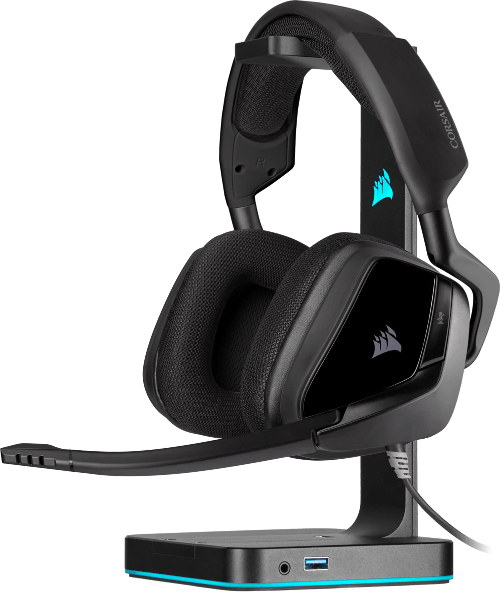 CORSAIR GAMING ST100 RGB PREMIUM HEADSET STAND WITH 7.1 SURROUND SOUND - DataBlitz