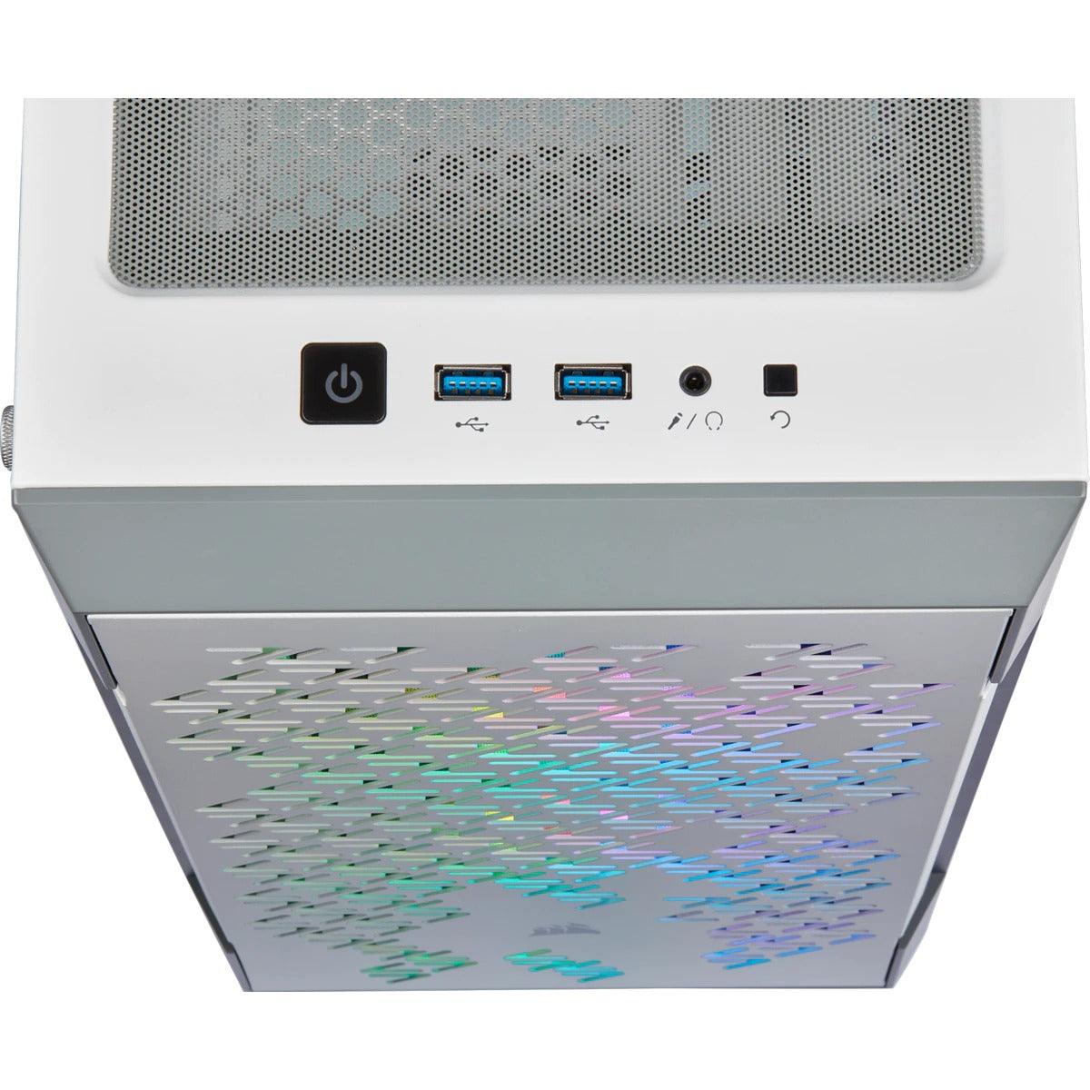Corsair 220T RGB Mid-Tower Gaming Case (White) - DataBlitz