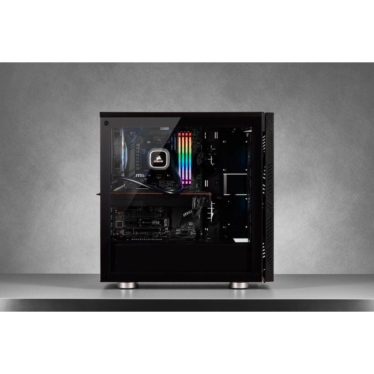 Corsair 275R Airflow Tempered Glass Mid-Tower Gaming Case (Black) - DataBlitz