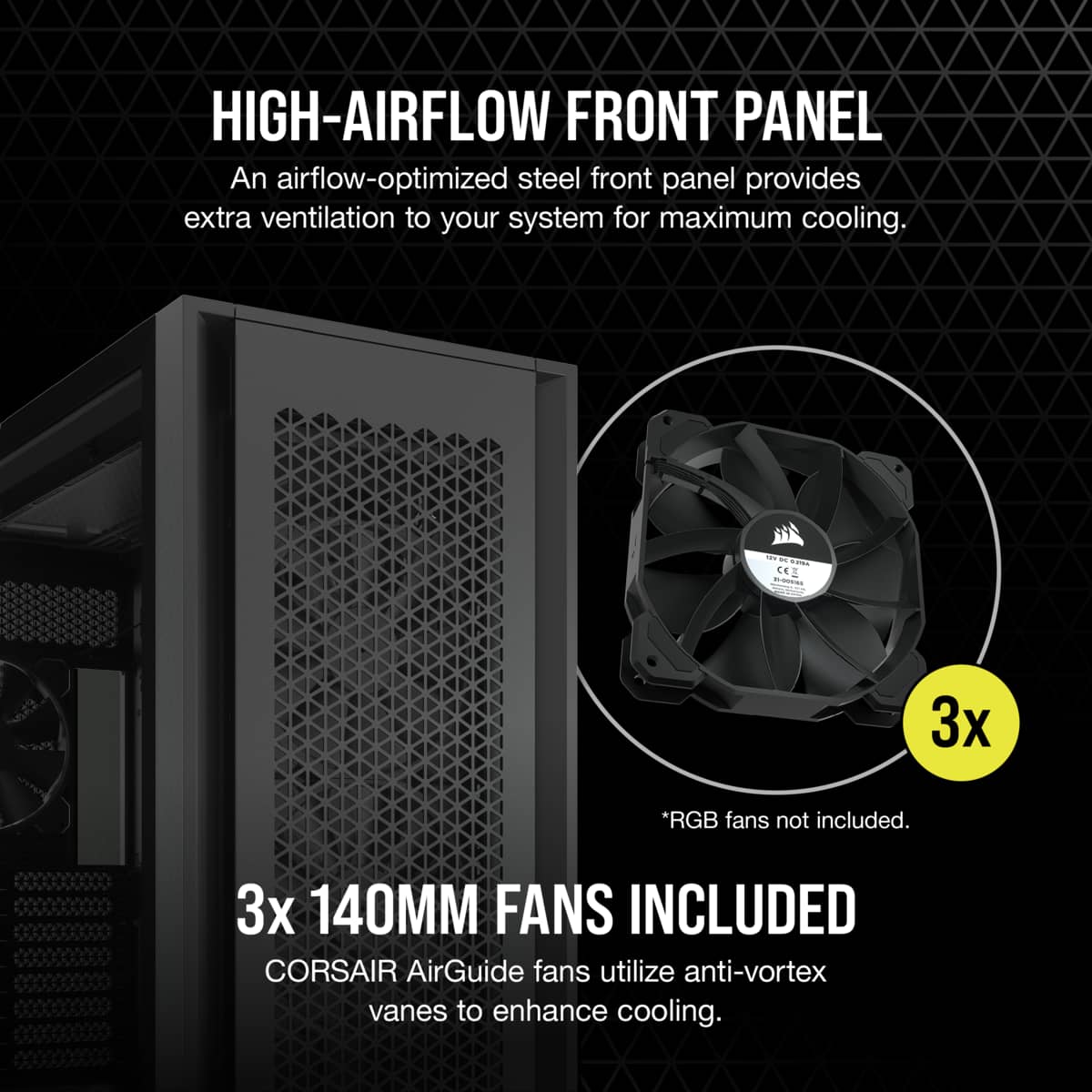 Corsair 7000D Airflow Full-Tower ATX PC Case (Black)