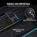 CORSAIR K70 RGB PRO Optical-Mechanical Gaming Keyboard with PBT Double Shot Pro Keycaps (Black) - DataBlitz