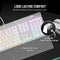 CORSAIR K70 RGB PRO Optical-Mechanical Gaming Keyboard with PBT Double Shot Pro Keycaps (White) - DataBlitz