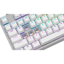 Corsair K60 Pro TKL RGB Tenkeyless Optical-Mechanical Gaming Keyboard (White) (Corsair OPX Switch) - DataBlitz