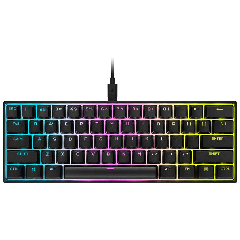 Corsair K65 RGB Mini 60% Mechanical Gaming Keyboard Cherry MX Red (Black) - DataBlitz