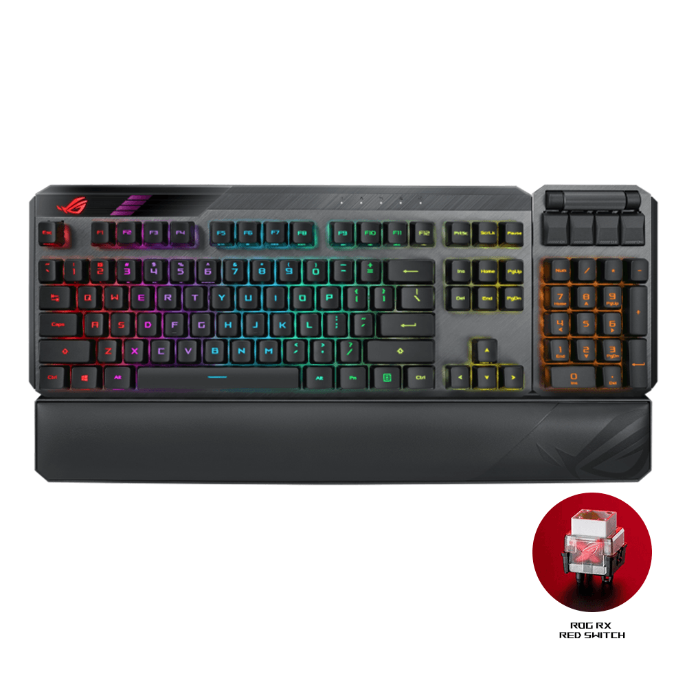 ASUS ROG CLAYMORE II WIRELESS OPTICAL MECHANICAL GAMING KEYBOARD (RED SWITCH) - DataBlitz