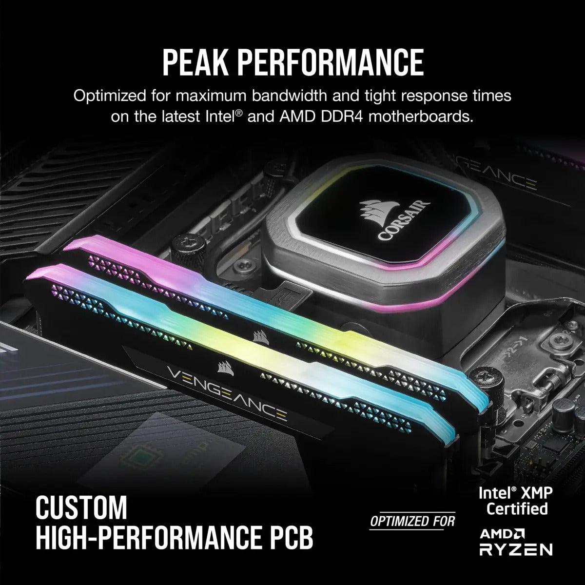 Corsair Vengeance RGB PRO SL 64GB (2X32GB) 3600MHZ High-Performance DDR4 DRAM - DataBlitz