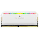 CORSAIR Dominator Platinum RGB 16GB (2 x 8GB) DDR4 DRAM 3600mhz C18 Memory Kit (White) (CMT16GX4M2C3600C18W) - DataBlitz