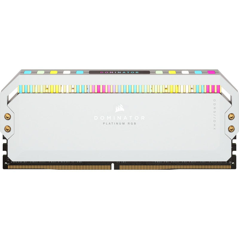 CORSAIR Dominator Platinum RGB 32GB (2x16GB) DDR5 DRAM 5600MHZ C36 Memory Kit (White) (CMT32GX5M2B5600C36W) - DataBlitz