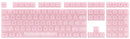 AKKO Clear Pink Transparent Keycaps Set ASA 155 Keys - DataBlitz