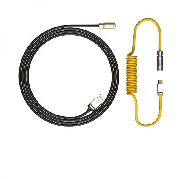 AKKO COILED AVIATOR CABLE V2 (BLACK & GOLD) - DataBlitz