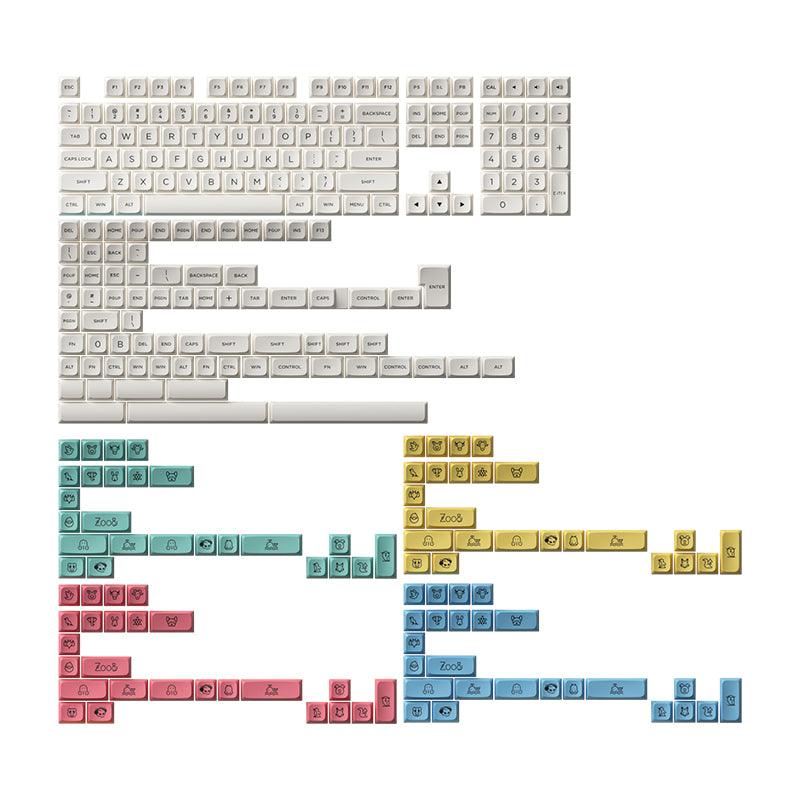 AKKO Cream PBT Keycaps Set MDA 282 Keys - DataBlitz