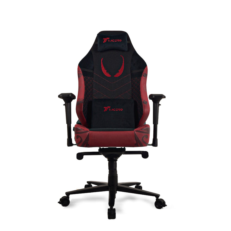 TTRacing Maxx Air Threads Fabric Gaming Chair Venom Edition Crimson