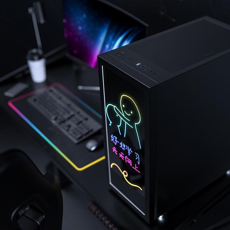 Darkflash DK210 V2 Graffiti ATX PC Gaming Case (Black) - DataBlitz