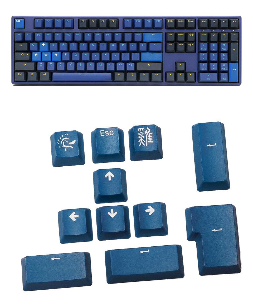 DUCKY 11-KEY PBT DOUBLESHOT COLOR KEYCAP SET (SEA BLUE) (DKSA11-USPDBNWO1) - DataBlitz