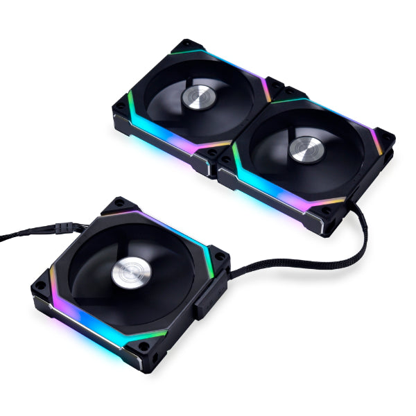 Lian Li Uni Fan SL120 V2 ARGB Fan 120MM Triple Pack (Black)