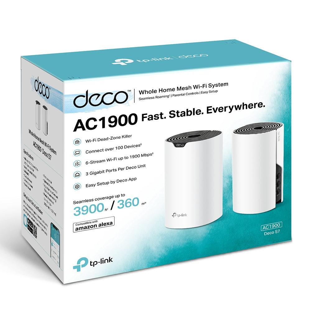 TP-LINK AC1900 Whole Home Mesh Wi-Fi System Compatible With Amazon Alexa (Deco-s7) (2-Pack) - DataBlitz
