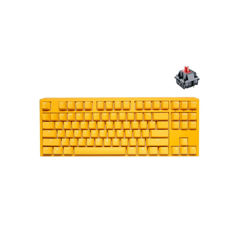 DUCKY One 3 Yellow TKL Hotswap RGB Double Shot PBT Quack Mechanical Keyboard (Cherry RGB Red) (DKON2187ST-RUSPDYDYYYC1) - DataBlitz