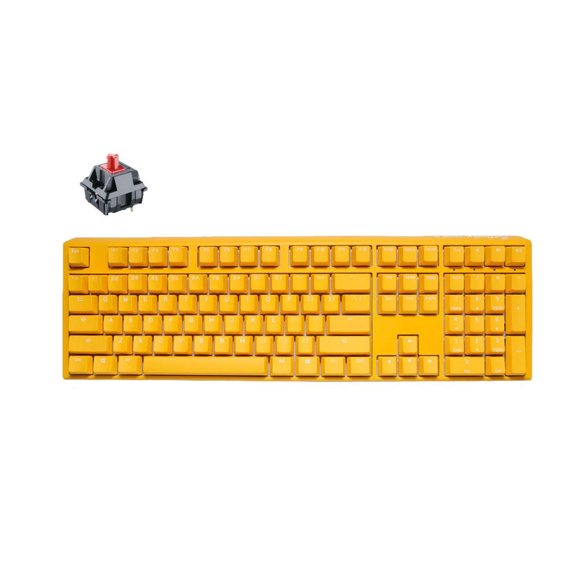 DUCKY One 3 Yellow Full-Size Hotswap RGB Double Shot PBT Mechanical Keyboard (Cherry RGB Red) (DKON2108ST-RUSPDYDYYYC1) - DataBlitz