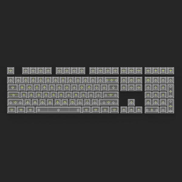 AKKO Clear Full Transparent Keycaps Set ASA 155 Keys - DataBlitz