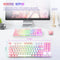 Onikuma G26 + CW916 RGB Wired Keyboard Mouse Set (White + Pink) - DataBlitz