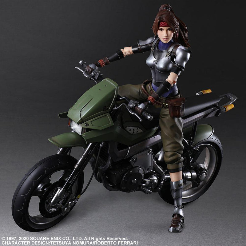 Final Fantasy VII Remake Play Arts Kai Action Figure (Jessie & Motorcycle Set) - DataBlitz