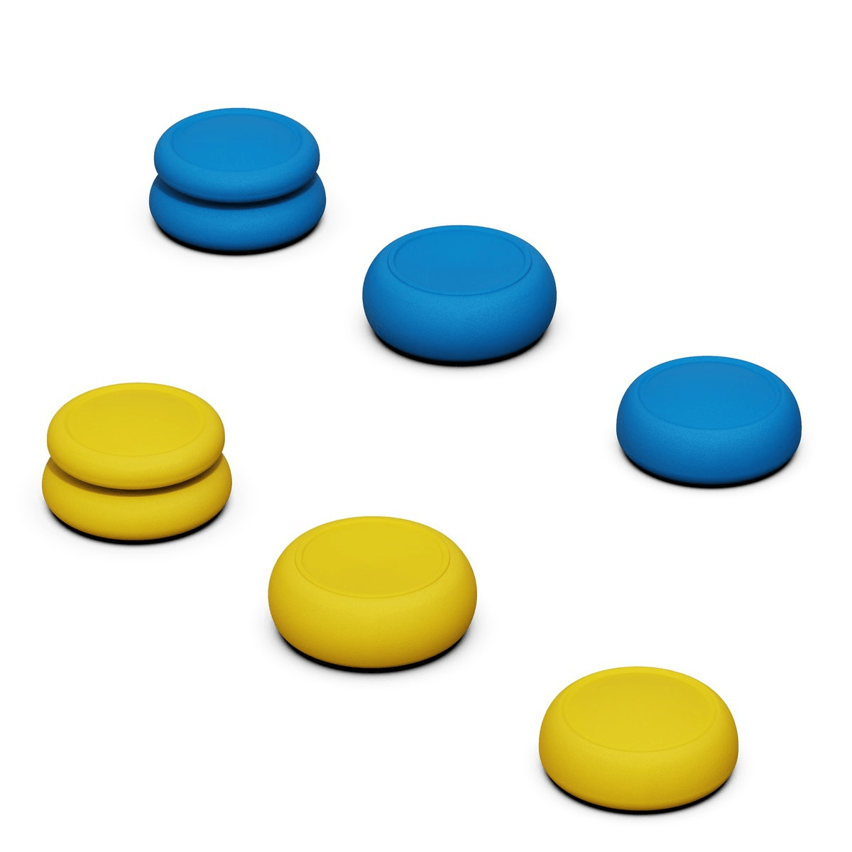 SKULL & CO. NSW THUMB GRIP FOR SWITCH CONTROLLER (FORTNITE YELLOW/BLUE) (SET OF 6) - DataBlitz