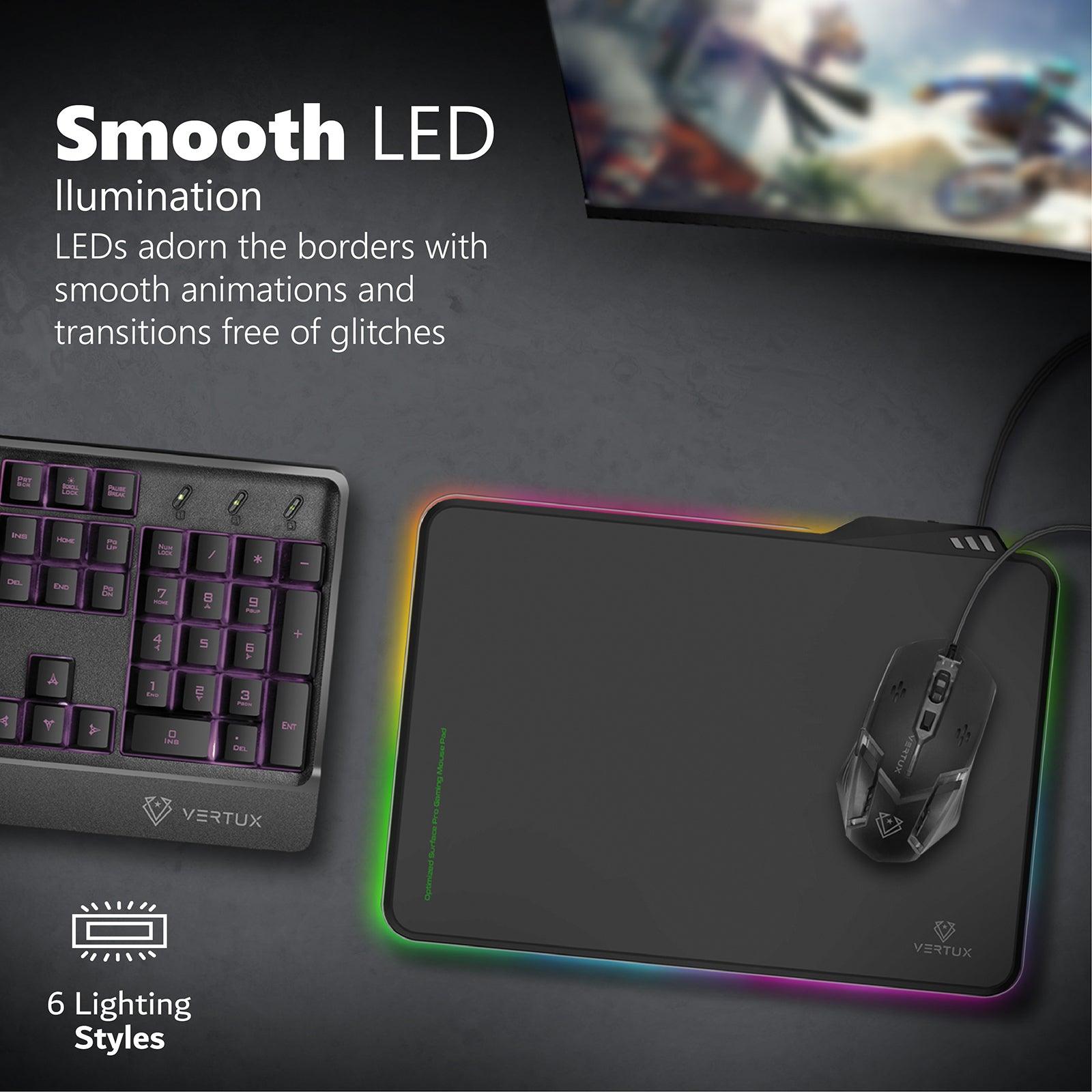 VERTUX FLUXPAD OPTIMIZED SURFACE PRO-GAMING MOUSE PAD BLACK - DataBlitz