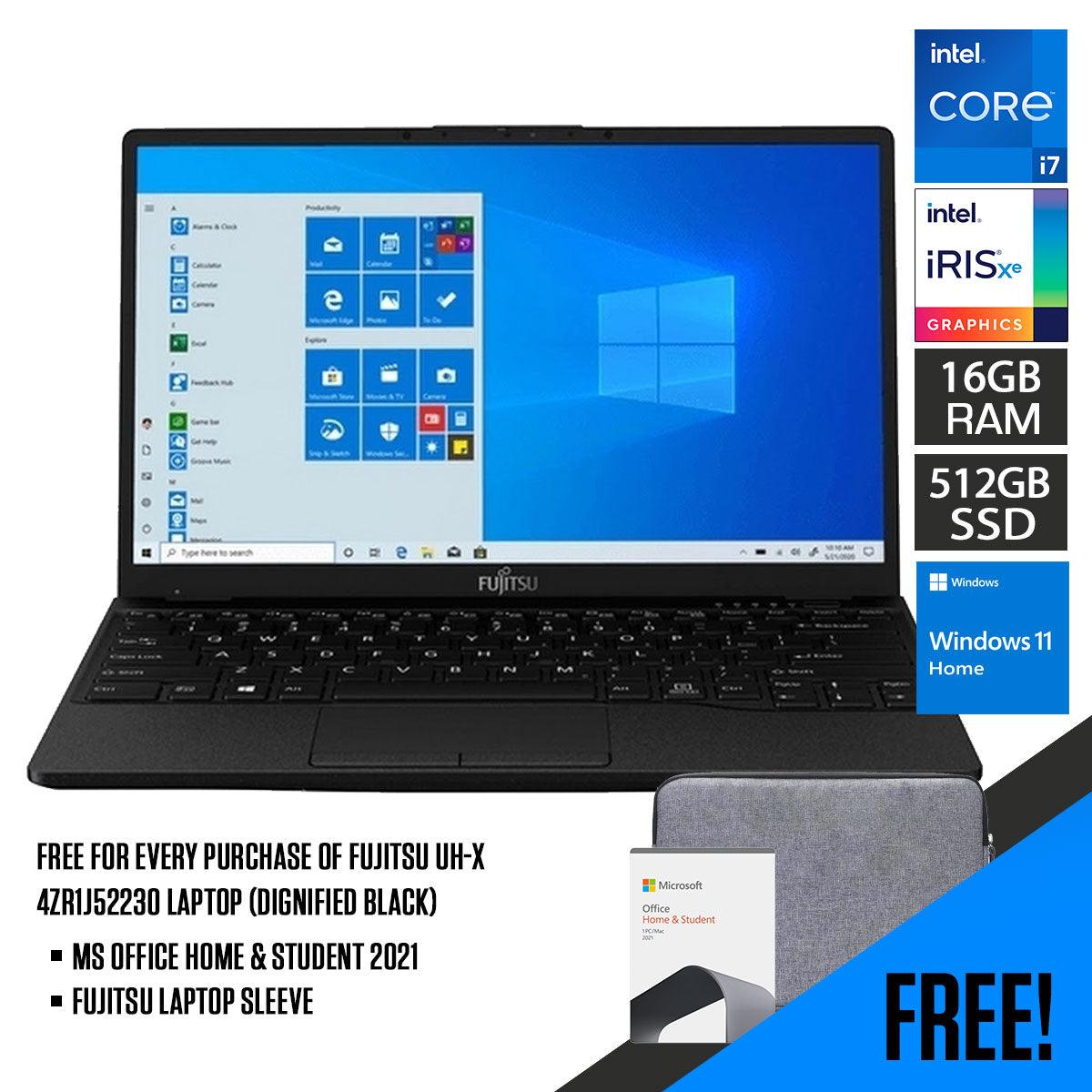 DataBlitz - Fujitsu UH-X 4ZR1J52230 Laptop (Dignified Black)
