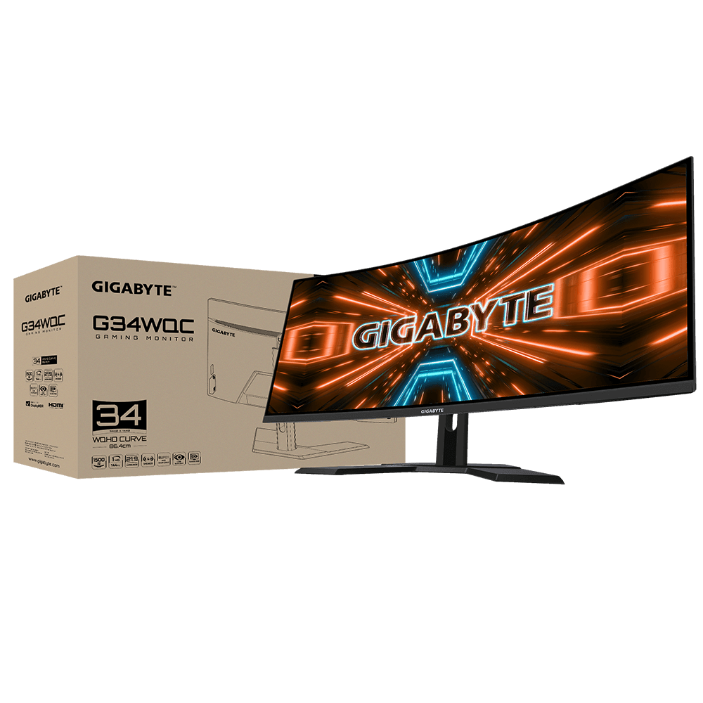 GIGABYTE GP-G34WQC-A-AP 144HZ 34" WQHD CURVED GAMING MONITOR - DataBlitz