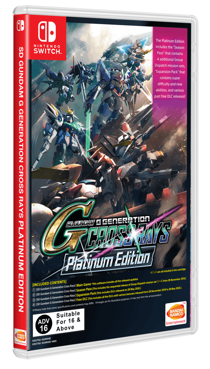 Nintendo Switch SD Gundam G Generation Cross Rays Platinum Edition