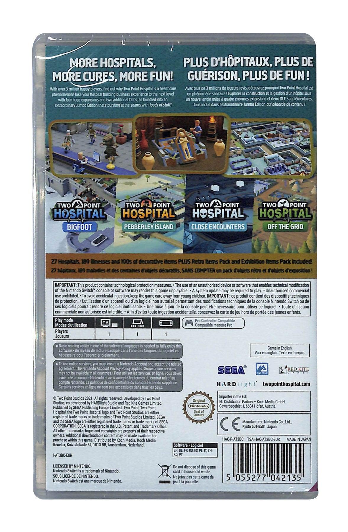 NINTENDO SWITCH TWO POINT HOSPITAL JUMBO EDITION