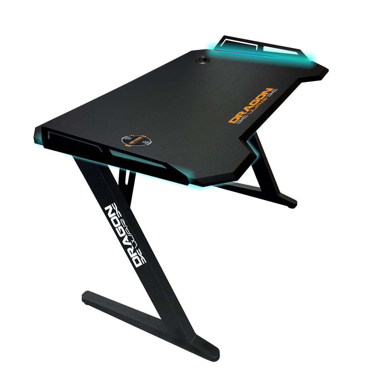 DRAGONWAR RGB LIGHTING + WIRELESS CHARGER + USB HUB PRO GAMING TABLE (GT-006-V4-BK) - DataBlitz