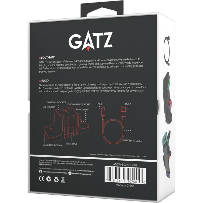 GATZ NSW AIRLOCK 6 IN 1 CHARGE STATION FOR N-SWITCH/N-SWITCH LITE - DataBlitz