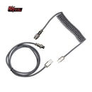 Royal Kludge Coiled Aviator Cable (Grey) - DataBlitz