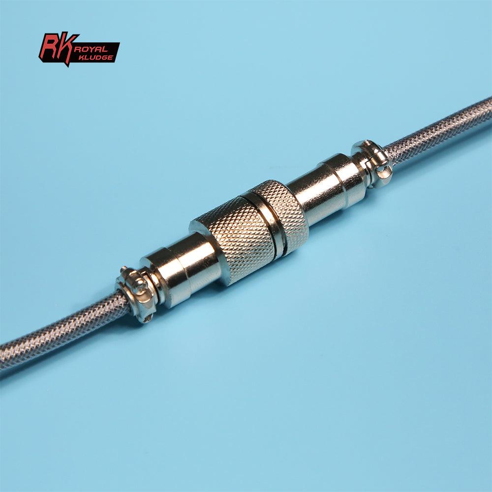 Royal Kludge Coiled Aviator Cable (Grey) - DataBlitz