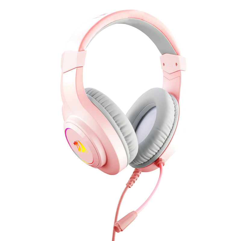 REDRAGON HYLAS WIRED GAMING HEADSET (PINK) (H260P-RGB) - DataBlitz