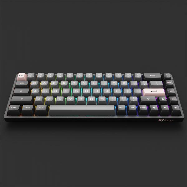 AKKO Black & Pink 3068B Plus Multi-Modes RGB Mechanical Keyboard (AKKO X TCC Demon) - DataBlitz