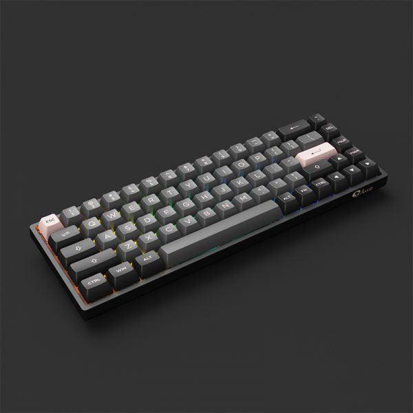 AKKO Black & Pink 3068B Plus Multi-Modes RGB Mechanical Keyboard (AKKO CS Jelly Black) - DataBlitz
