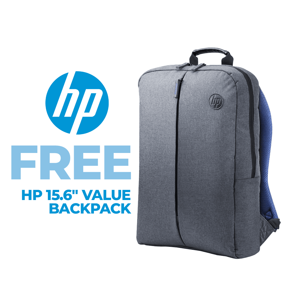 HP 15S-FQ2552TU LAPTOP (NATURAL SILVER) | 15.6" FHD | i5-1135G7 | 8GB DDR4 | 512GB SSD | IRIS XE | WIN10 + HP 15.6 VALUE BACKPACK - DataBlitz