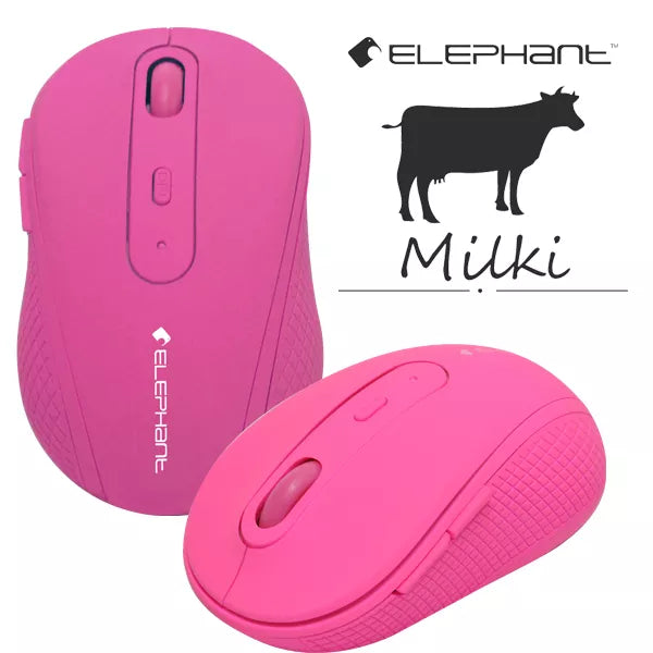 Elephant 2.4G Wireless Bluesensor Mouse (ELE-M518-Pink) - DataBlitz