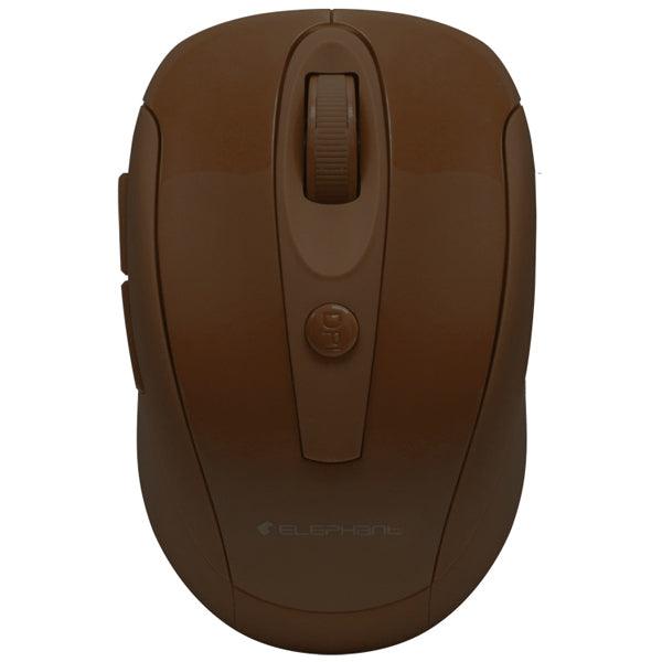 Elephant 2.4G Wireless Bluesensor Mouse (ELE-M518-Brown) - DataBlitz